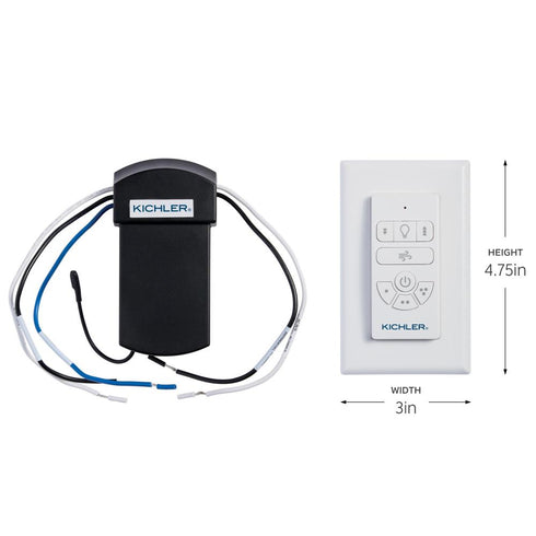Kichler Controls AC Standard Limited Function Handheld Remote Control System in White Finish Model: 370126