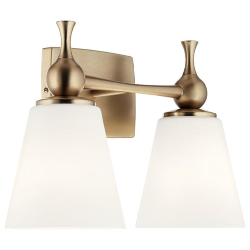 Kichler Cosabella™ 15 Inch 2 Light Vanity Light Model: 55091CPZ