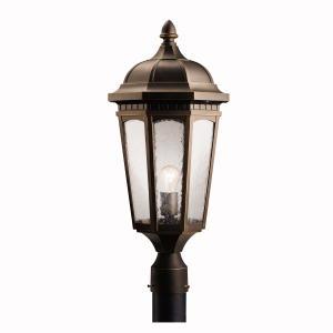 Kichler Courtyard 1 Light Outdoor Post Mt Model: 9532BKT