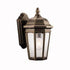 Kichler Courtyard 1 Light Outdoor Wall Model: 9032BKT
