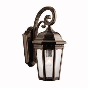 Kichler Courtyard 1 Light Outdoor Wall Model: 9033BKT