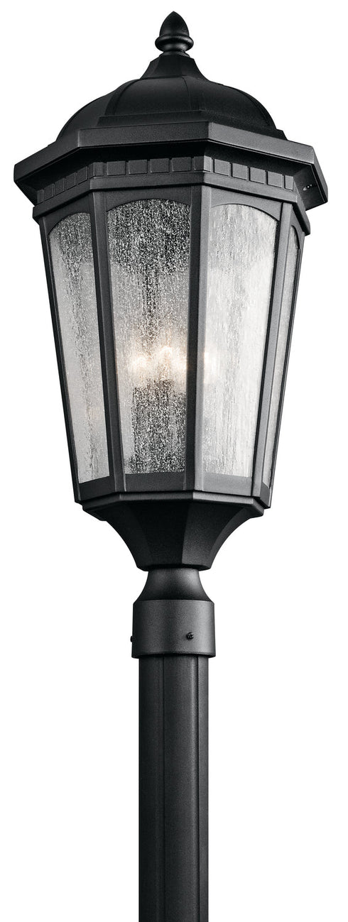 Kichler Courtyard 3 Light Outdoor Post Mt Model: 9533BKT