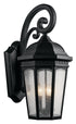 Kichler Courtyard 3 Light Outdoor Wall Model: 9035BKT