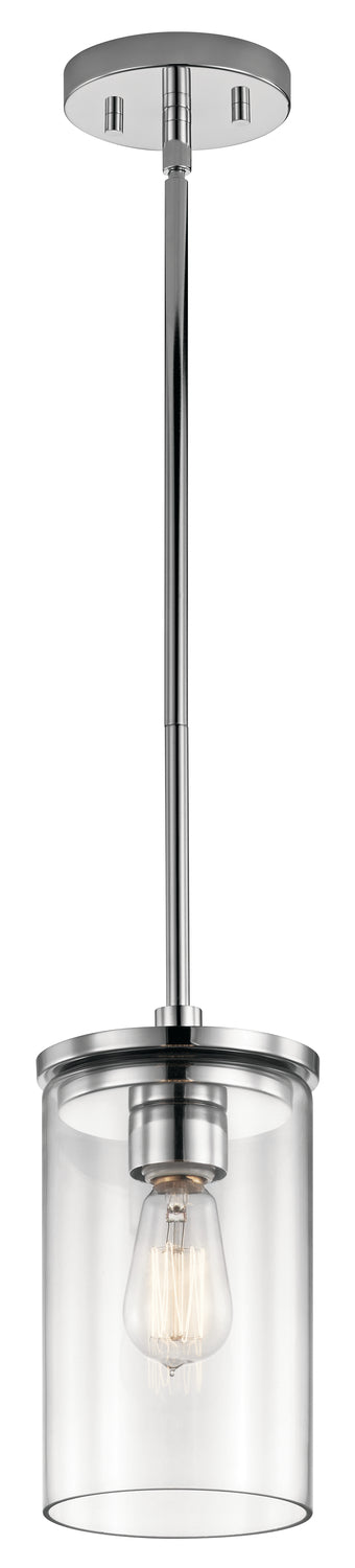 Kichler Crosby 1 Light Mini Pendant Model: 43996CH