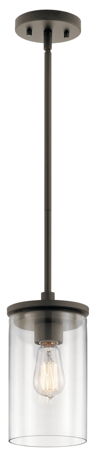 Kichler Crosby 1 Light Mini Pendant Model: 43996CH