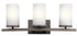 Kichler Crosby Bath 3 Light in Brushed Nickel Finish Model: 45497NI