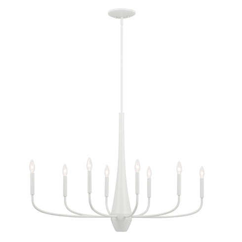 Kichler Deela Oval Chandelier 8 Light in Black Finish Model: 52528BK