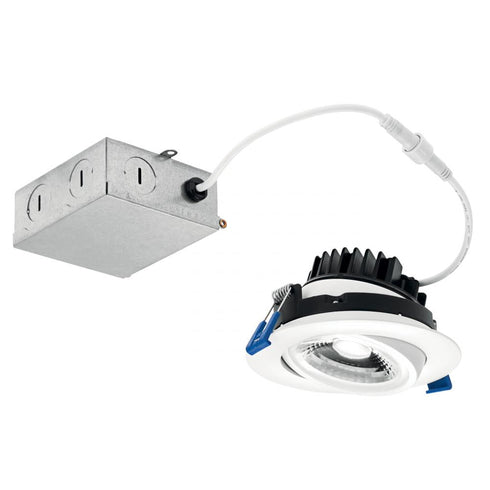 Kichler Direct To Ceiling Gimble 4in Gimbal Downlight 3000k Model: DLGM04R3090WHT