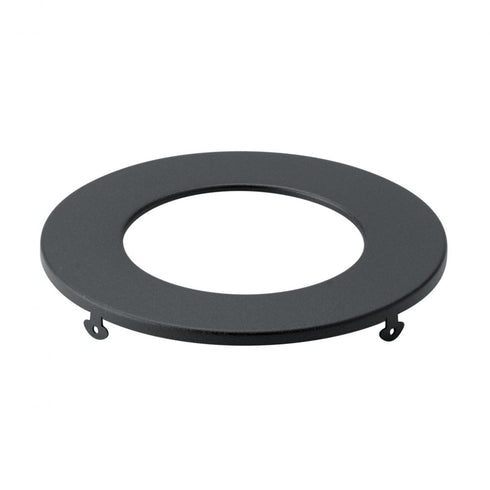 Kichler Direct To Ceiling Unv Accessories 4 Inch Round Slim Downlight Trim in Textured Black Finish Model: DLTSL04RBKT
