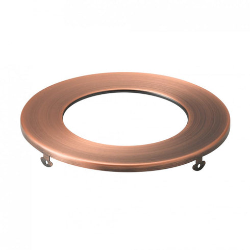 Kichler Direct To Ceiling Unv Accessories Direct to Ceiling Slim Decorative Trim 4 inch Round in Antique Copper Model: DLTSL04RACO