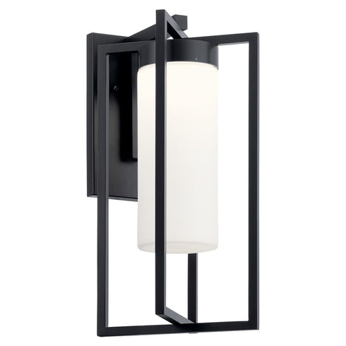 Kichler Drega 1 Light LED Outdoor Wall Model: 59072BKLED