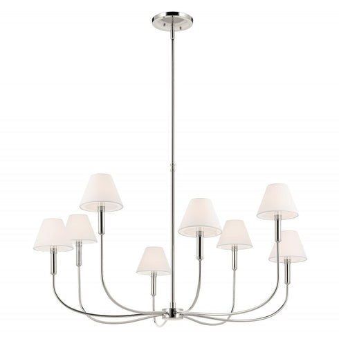 Kichler Eadie Chandelier Large 8 Light in Black Finish Model: 52769BK