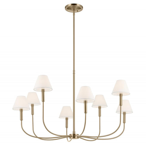 Kichler Eadie Chandelier Large 8 Light in Black Finish Model: 52769BK