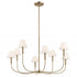 Kichler Eadie Chandelier Large 8 Light in Black Finish Model: 52769BK