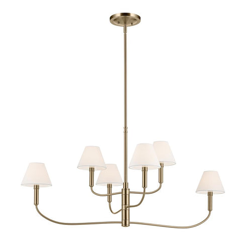 Kichler Eadie Chandelier Large Multi Tier 6 Light in Black Finish Model: 52767BK