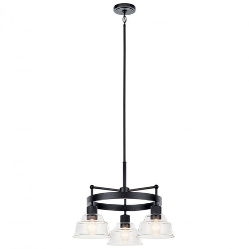 Kichler Eastmont™ 3 Light Chandelier With Clear Model: 52402BK