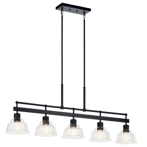 Kichler Eastmont™ 5 Light Linear Chandelier Model: 52404BK