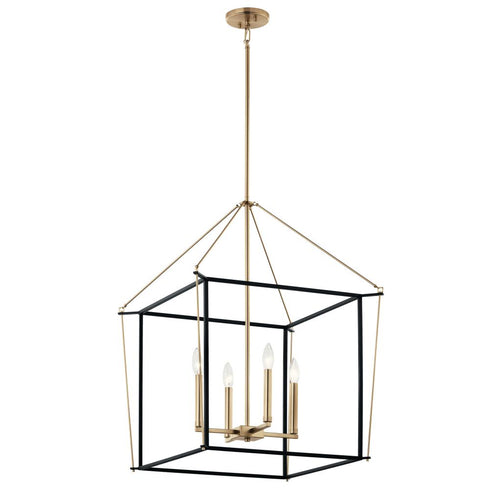 Kichler Eisley Foyer Pendant 4 Light in Champagne Bronze Finish Model: 52627CPZ
