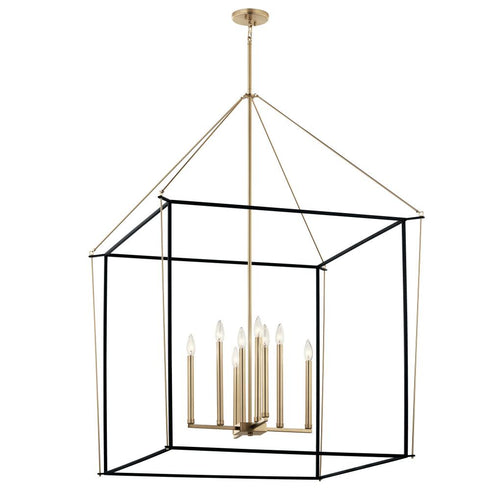 Kichler Eisley Foyer Pendant 8 Light in Champagne Bronze Finish Model: 52629CPZ