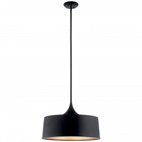 Kichler Elias 1 Light Pendan Semi Flush Model: 52097BK