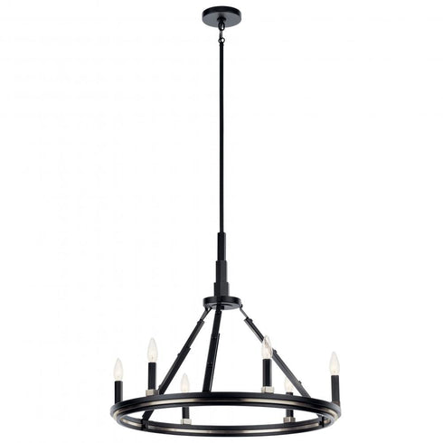 Kichler Emmala™ 24 Inch 6 Light Chandelier In Model: 52420BK