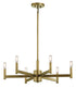 Kichler Erzo 6 Light Chandelier Model: 43859NBR