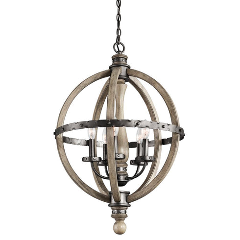 Kichler Evan 5 Light Chandelier Model: 43324DAG