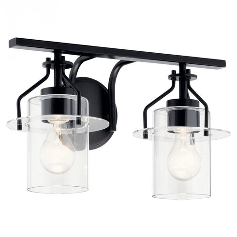 Kichler Everett™ 16 Inch 2 Light Vanity Light Model: 55078BK
