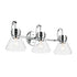 Kichler Farum 26 Inch 3 Light Vanity Light with Clear Glass in Black Model: 55155BKCLR