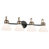 Kichler Farum Bath 4 Light in Black Finish Model: 55156BK