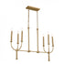 Kichler Florence 6 Light Linear Chandelier Model: 52495BNB