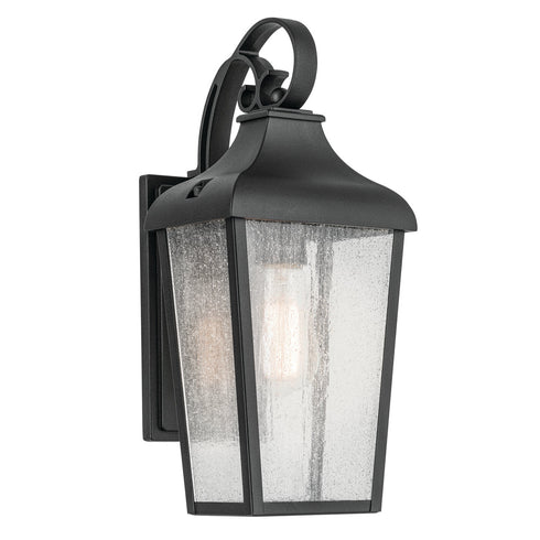 Kichler Forestdale Outdoor Wall 1 Light in Textured Black Finish Model: 49735BKT