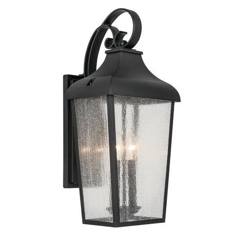 Kichler Forestdale Outdoor Wall 2 Light in Textured Black Finish Model: 49737BKT