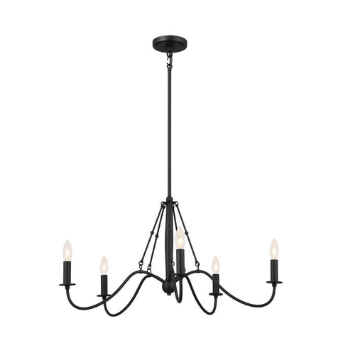 Kichler Freesia 31.25 Inch 5 Light Chandelier Model: 52455BKT