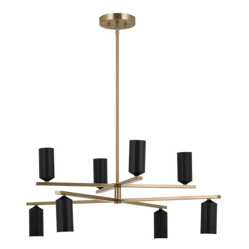 Kichler Gala 36 Inch 8 Light Chandelier In Champagne Model: 52532CPZWH