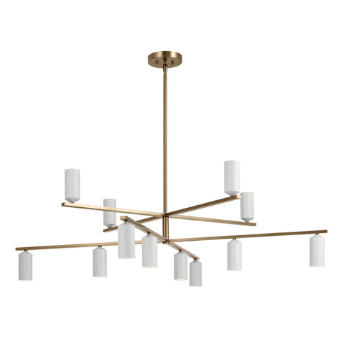 Kichler Gala 55.75 Inch 12 Light Chandelier In Model: 52533CPZBK