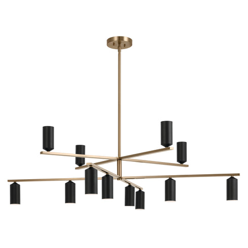 Kichler Gala Chandelier 12 Light in Champagne Bronze Finish Model: 52533CPZBK