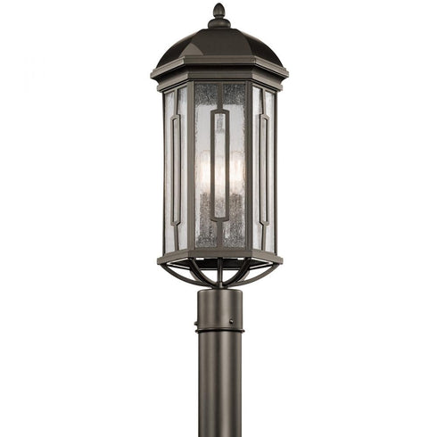 Kichler Galemore 3 Light Outdoor Post Mt Model: 49712OZ