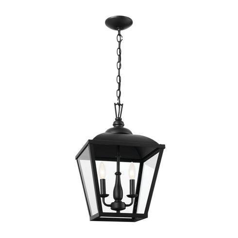 Kichler Gentle Hill 19 Inch 2 Light Pendant Textured Model: 52474BKT
