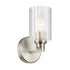 Kichler Gioe 9.5 Inch 1 Light Wall Sconce with Opal Glass in Black Model: 55224BK