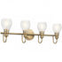 Kichler Greenbrier 4 Light Bath Model: 45393BK