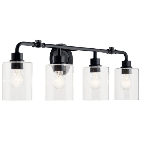 Kichler Gunnison™ 33.75 Inch 4 Light Vanity Model: 45667BK