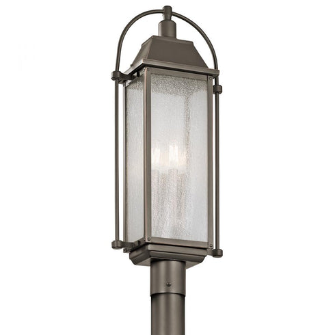 Kichler Harbor Row 4 Light Outdoor Post Mt Model: 49717OZ