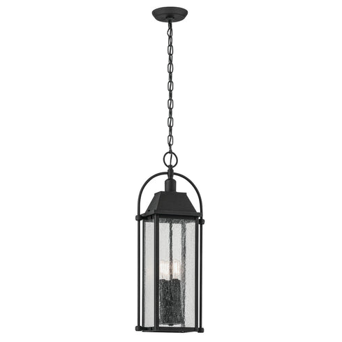 Kichler Harbor Row Outdoor Pendant 4 Light in Textured Black Finish Model: 49718BKT