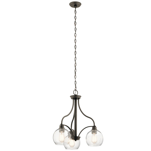 Kichler Harmony Chandelier 3 Light in Olde Bronze Finish Model: 44063OZ