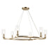 Kichler Harpin Chandelier Medium 6 Light in Black Finish Model: 52771BK