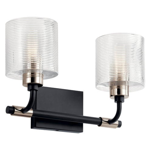 Kichler Harvan™ 15 Inch 2 Light Vanity Light Model: 55106BK