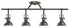 Kichler Hatteras Bay 4 Light Rail Light Halogen Model: 7704PN