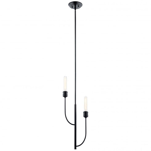Kichler Hatton 2 Light Pendant Model: 52258BK