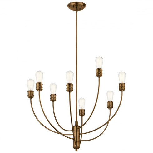 Kichler Hatton 8 Light Chandelier Model: 52255BK